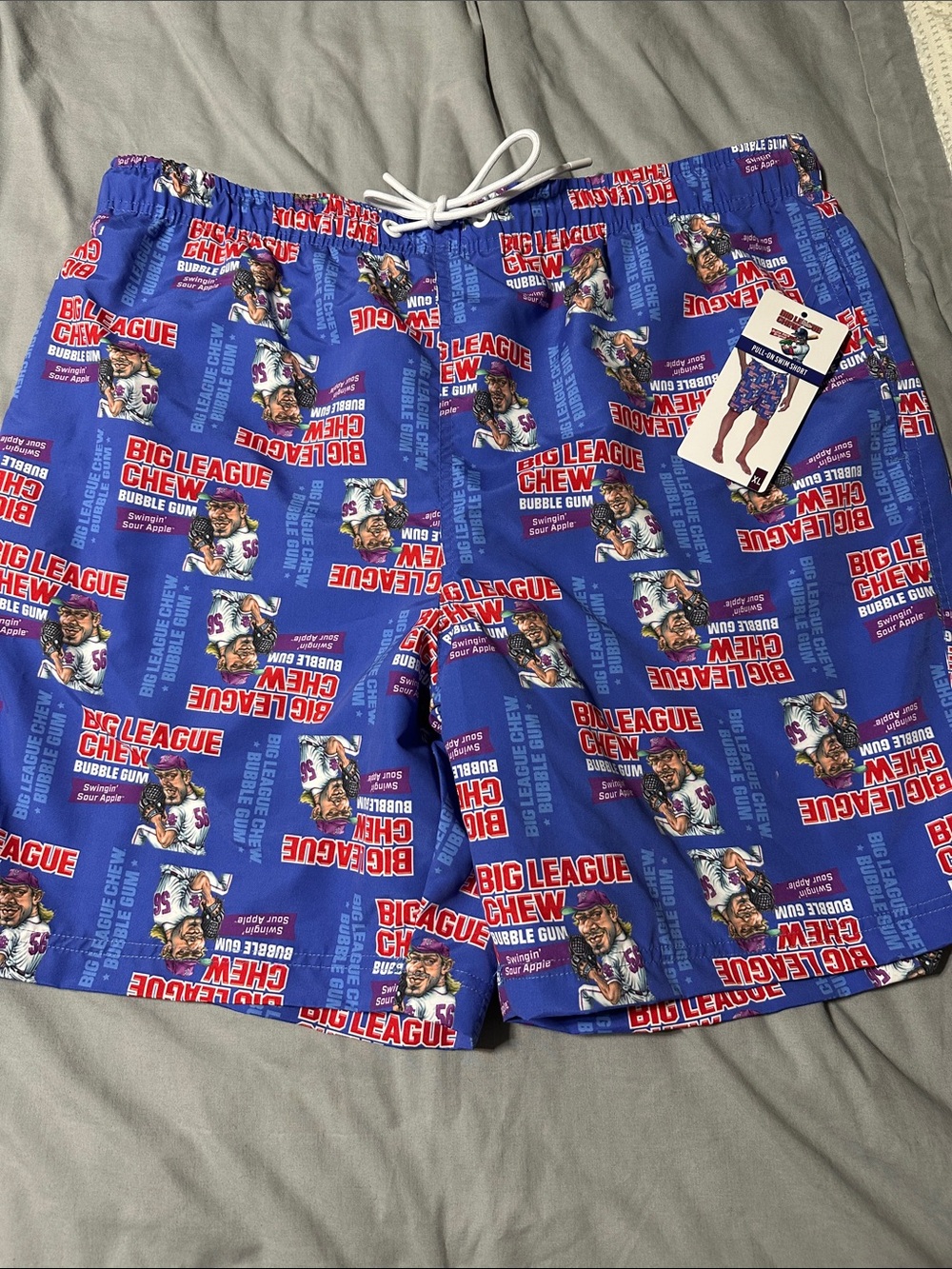 League Big League Chew Blue and White Mesh Shorts